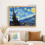 Starry Night Wall Art – Framed Van Gogh Canvas for Home Decor