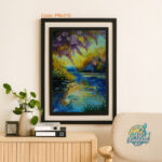 Autumn Serenity – Framed Reflection Landscape Wall Art for Home Decor |Art Fantasy BD | - Image 2